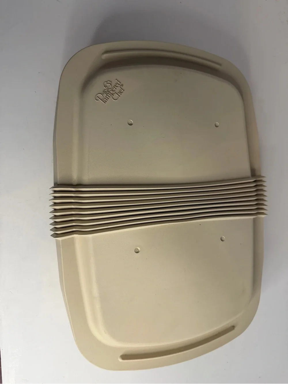The Pampered Chef 9x13 Stoneware Baker with Lid Rectangular Baking Dish Vintage